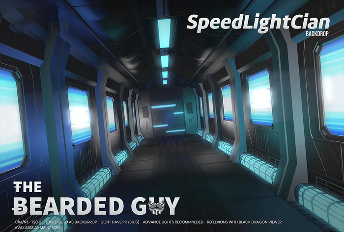 Speed Light Cian Backdrop - The Bearded Guy
