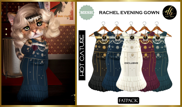 *DB* DINKIES RACHEL EVENING GOWN* FATPACK