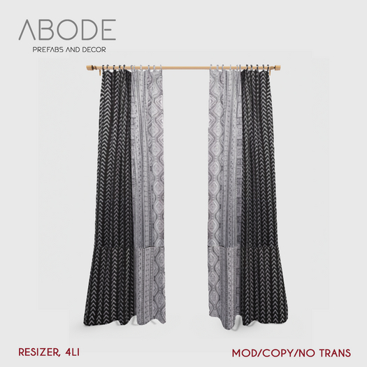 ABODE Boho Curtains Tribal