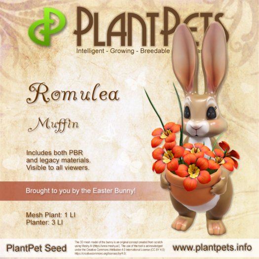 PlantPet Seed [Romulea *Muffin*] RARE