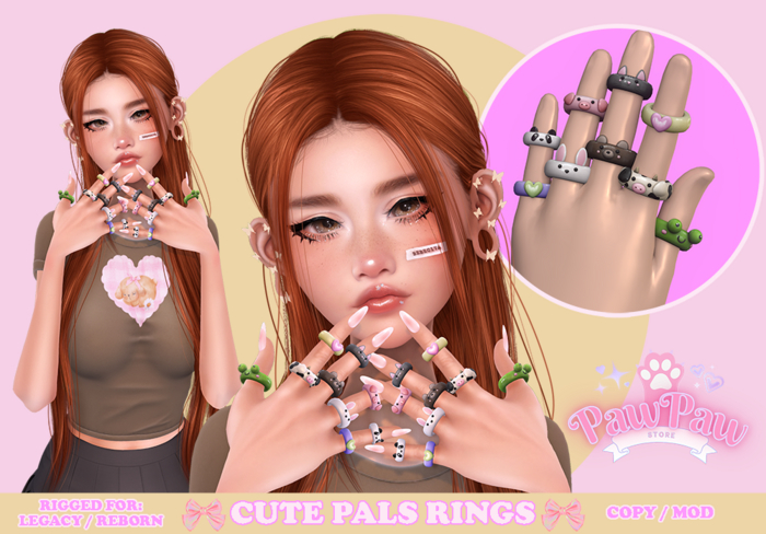 PawPaw. Cute Pals Rings