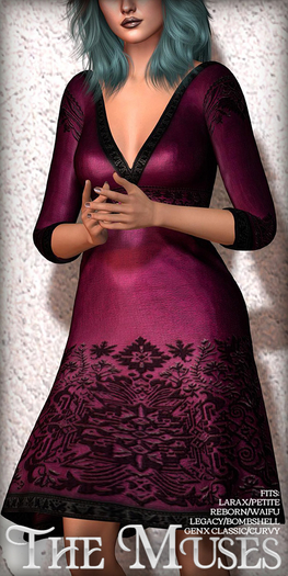 TheMuses - Ritual Dress - Burgundy