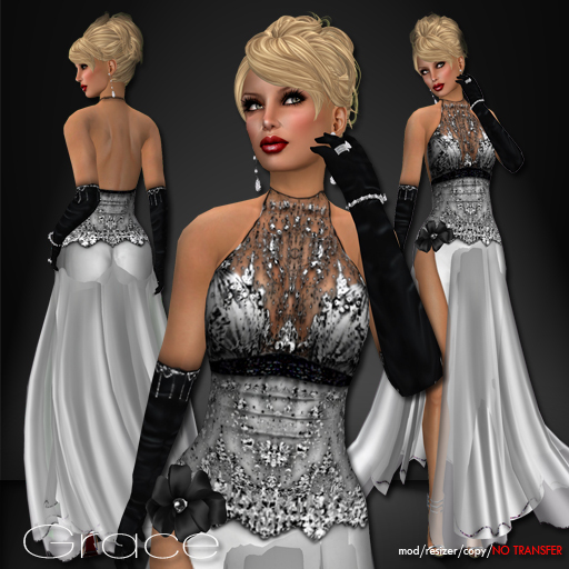 !Rebel Hope Designs - Grace Formal Gown Platinum