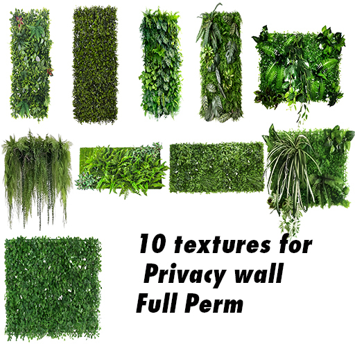 WL-Plant textures for privacy walls (10) pack