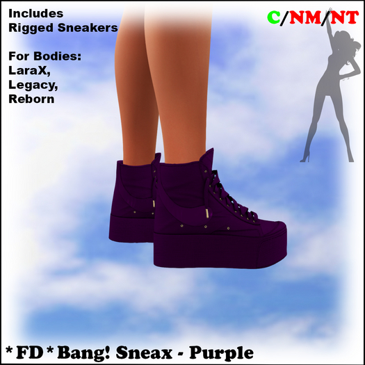 *FD* Bang! Sneakers [Boxed] Purple