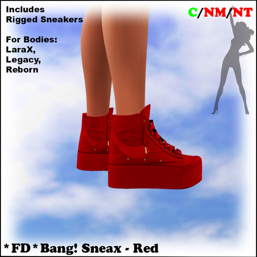 *FD* Bang! Sneakers [Boxed] Red