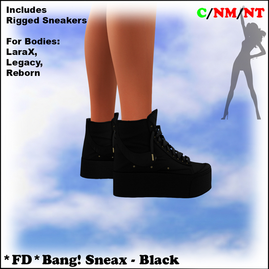 *FD* Bang! Sneakers [Boxed] Black