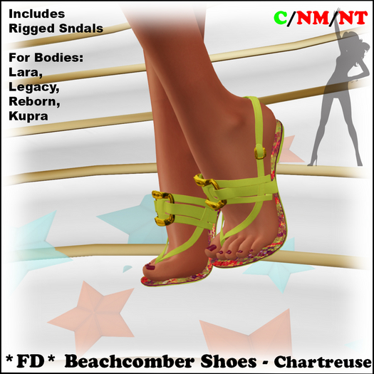 *FD* Beachcomber Sandals [Boxed] Chartreuse