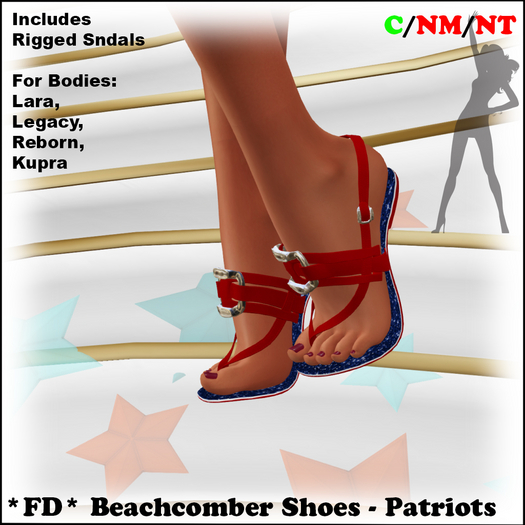 *FD* Beachcomber Sandals [Boxed] Patriots