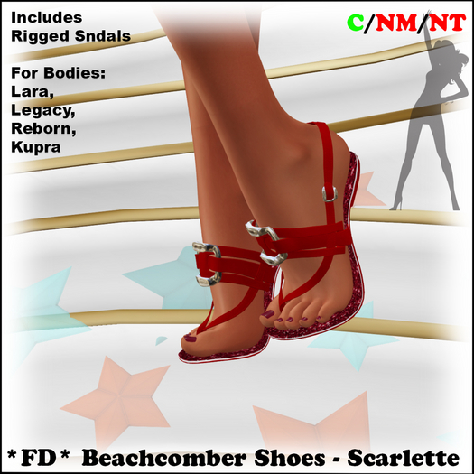 *FD* Beachcomber Sandals [Boxed]  Scarlette