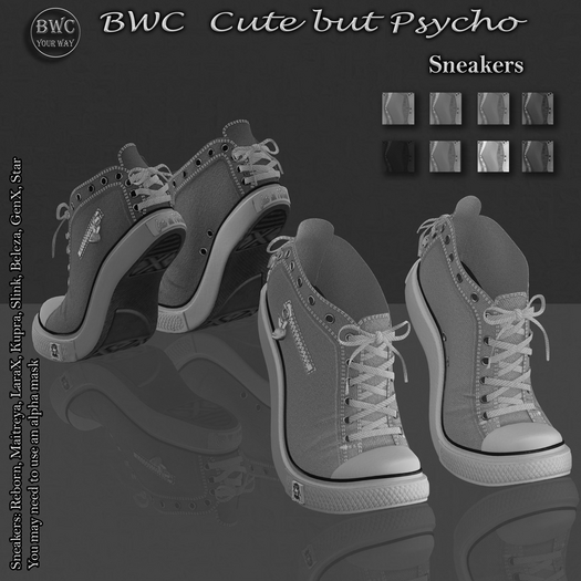 BWC Cute but Psycho Sneakers - DEMO 