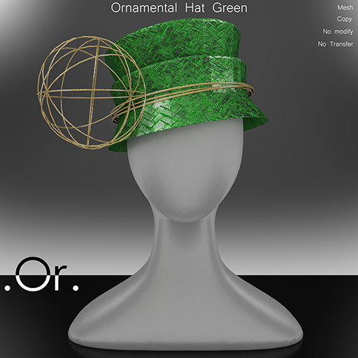 . Or . Ornamental Hat Green