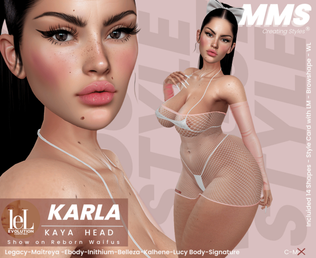 MakeMyShape-Karla shape-Lel Kaya head-Legacy-Perky-Bomshell-LaraX-PetiteX-Reborn-Kupra-Khara-GenX-Erika-Lucy Body-Alice