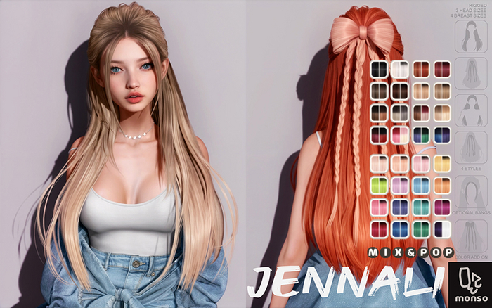 [monso] Jennali Hair /Mix & Pop