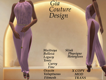 "GCD" Emersyn Chain Belt Jumpsuits Pink