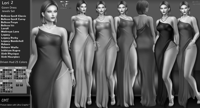 R.F. - LORI 2 UD - GOWN SET W/HUD - box Demo