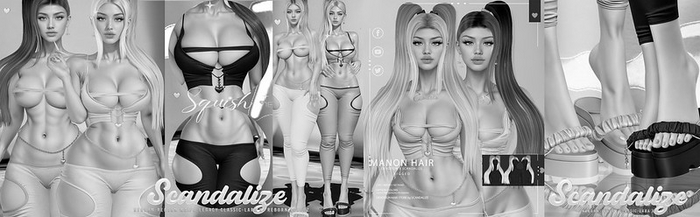 Unpack-SCANDALIZE MANON SET+HAIR+FLATS FULLPACK DEMO