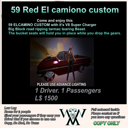 59 ELCAMINO CUSTOM BOXED