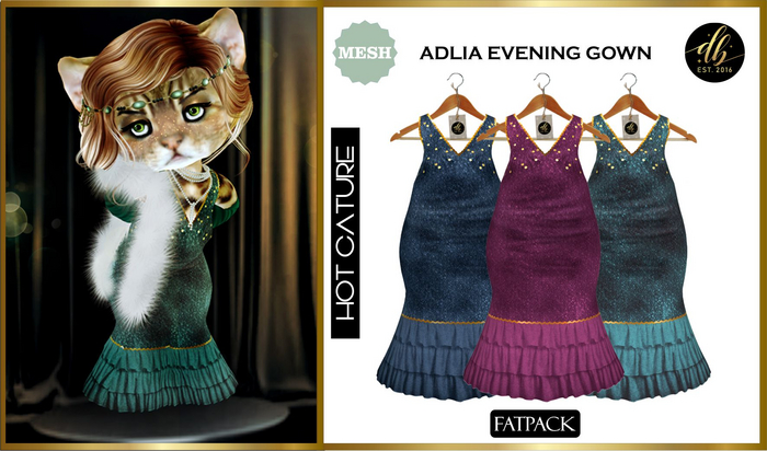 *DB* DINKIES ADELIA EVENING GOWN* FATPACK