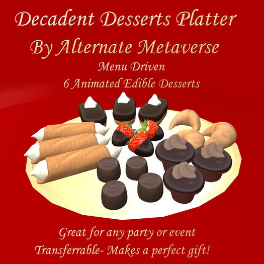 Decadent Desserts Platter by Alterenate Metaverse