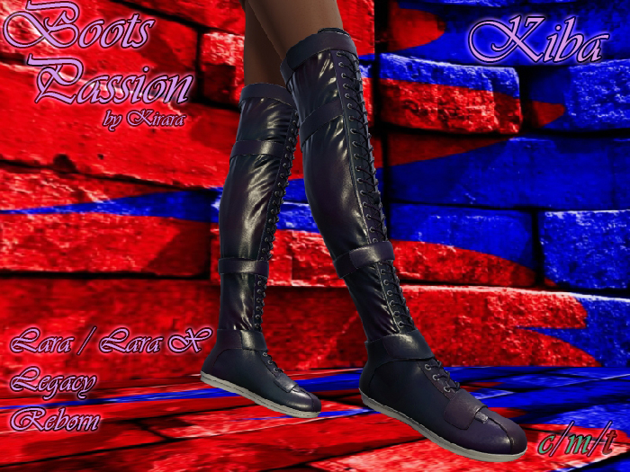 [BP] Kiba flat boots - FATPACK (PBR only)