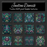 *Wallflowers* Jeweltone Damask