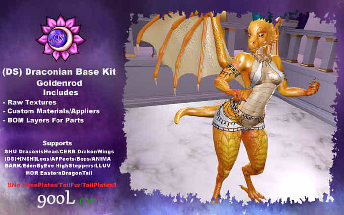 (DS) Draconian Base Kit (Goldenrod)