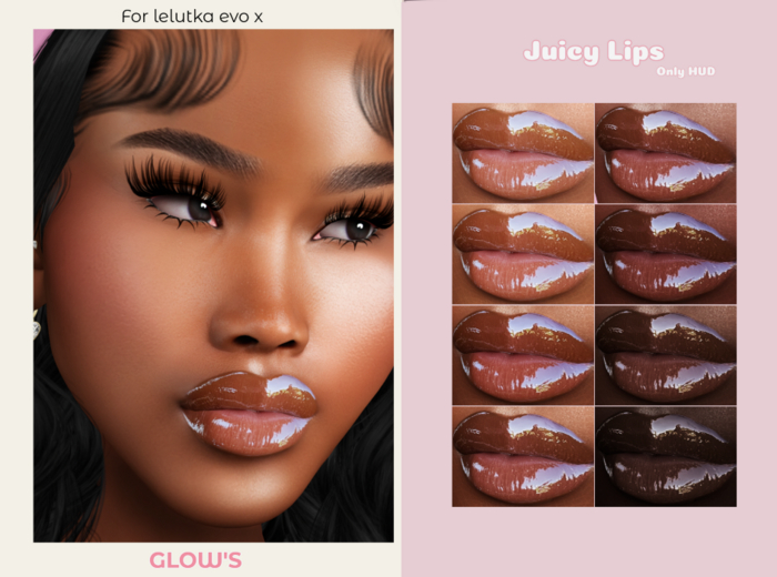GLOW'S-JUICY II  LIPS  EVO X.