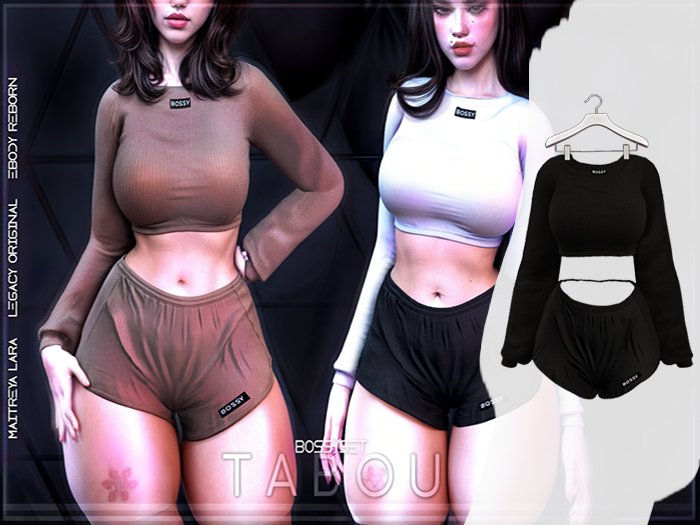 TABOU. Bossy Set-  Black (ADD!)