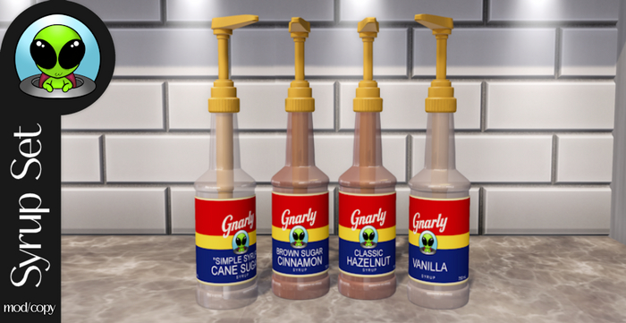 Gnarly. - Syrup Bottle w/Pump - Set