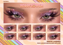 + wildflower navia lashes (clover megalash)