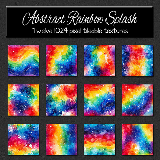 *Wallflowers* Abstract Rainbow Splash