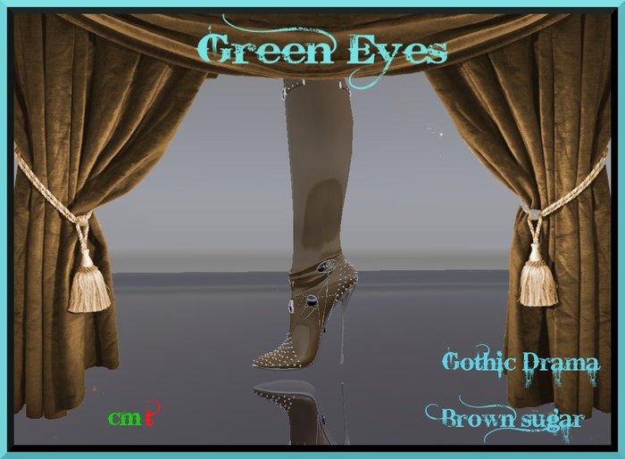 **Gothic Drama boots Brown Sugar**