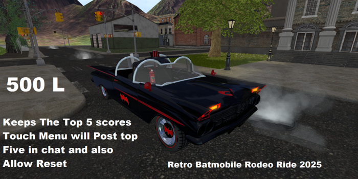 Retro batmobile Rodeo Ride 2025