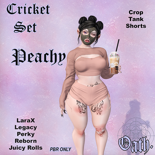 {Oath.} Cricket Set Peachy
