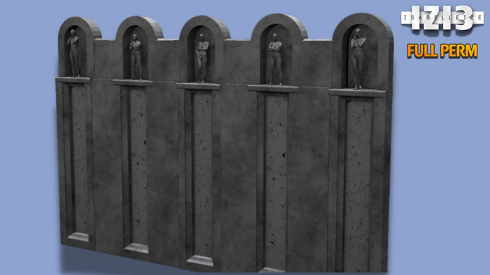 Arc Walls & Statues Set - Full Perm