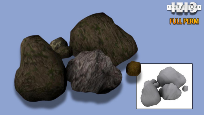Stone 2 Set Mesh - Full Perm