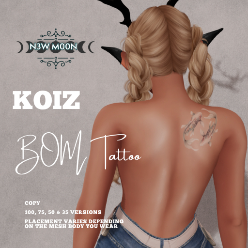 N3W M00N - Koiz - Tattoo - Color - Back