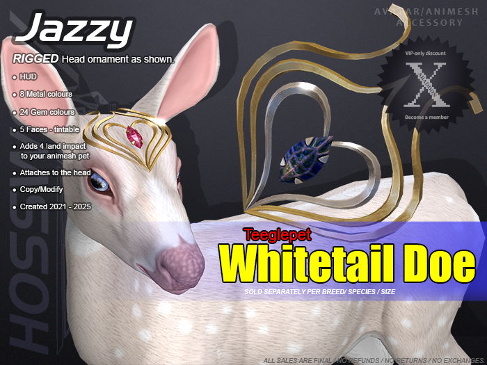 HOSSWORX - Jazzy [Teeglepet Whitetail Doe]