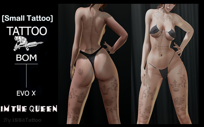[Small Tattoo]**BOM** IM THE QUEEN