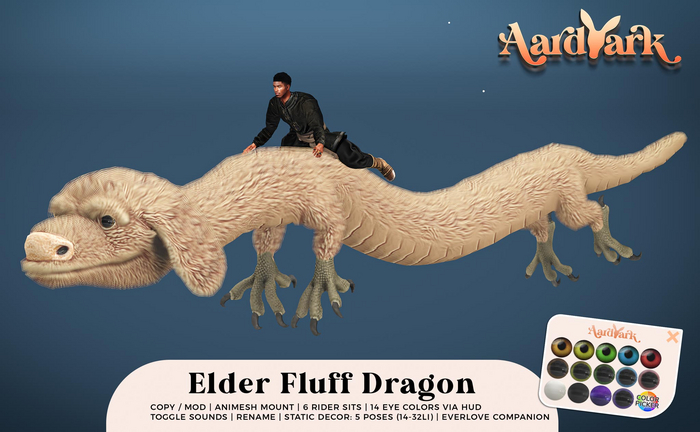 Aardvark : Elder Fluff Dragon - Dunebrush 