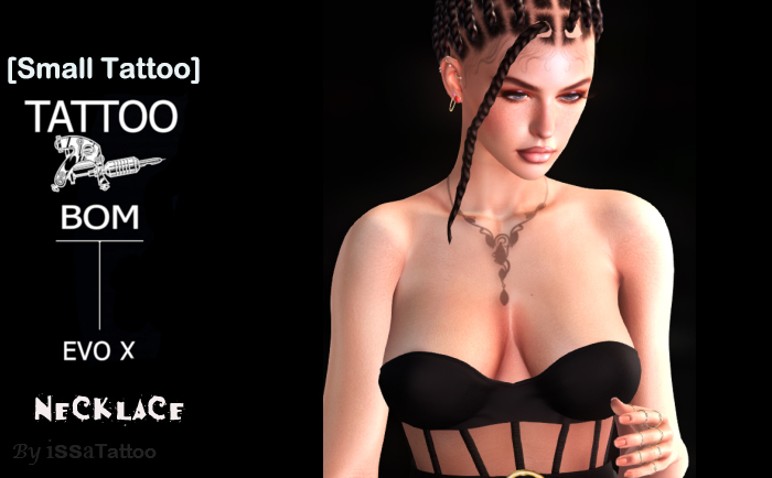 [Small Tattoo] **BORN**Necklace