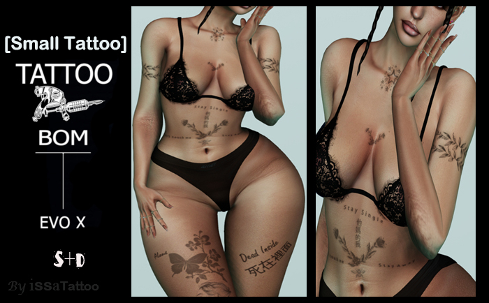 [Small Tatto] **BOM** STAY SINGLE + DEAD INSIDE