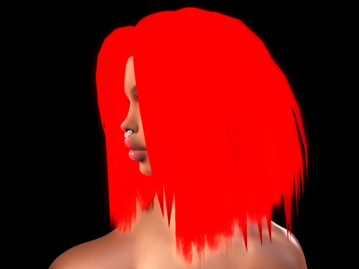 ==  smooth bob flexible  *** neon glow red