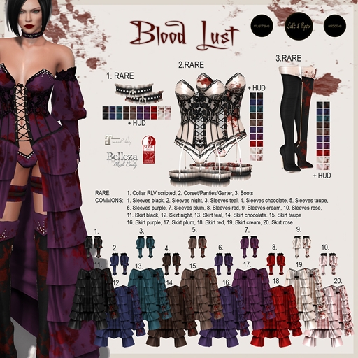 S&P Blood Lust Sleeves rose (rez to unpack)