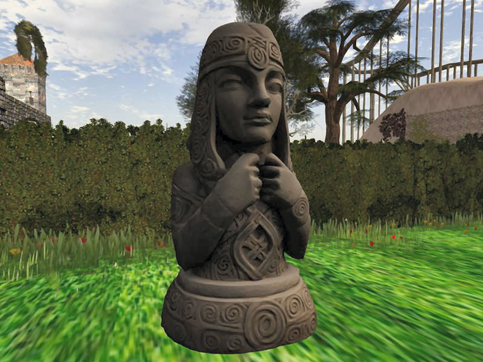 3D Celtic Serene Guardian statue