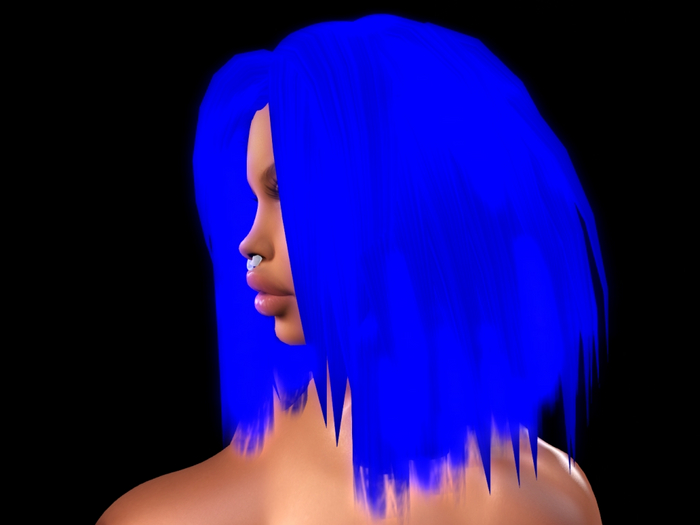 ==  smooth bob flexible  *** neon glow blue