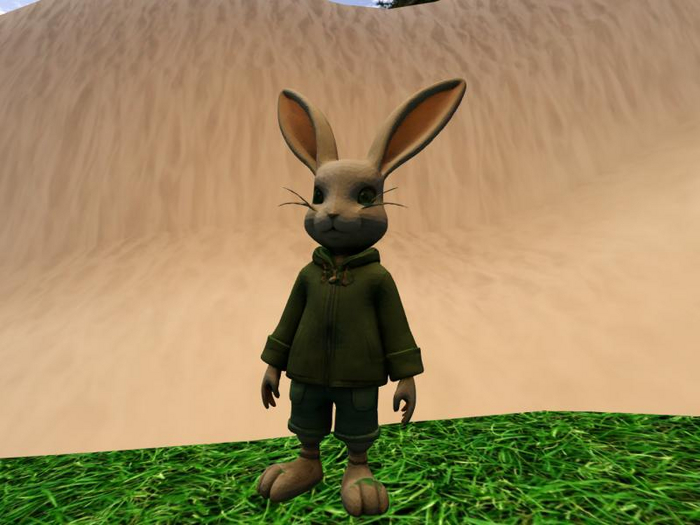 Bunny in a Hoodie statue