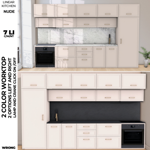 WRONG - LINEAR KITCHEN - NUDE