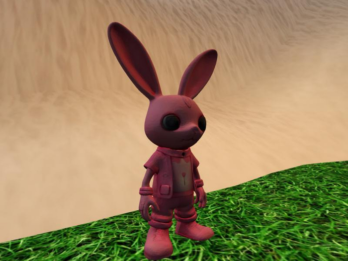 Pink Bunny Rabbit statue